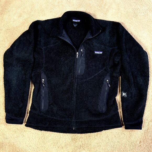 PATAGONIA Regulator Jacket Womens R2 Zip Polartec Black Fleece Sweater Medium - Picture 1 of 9